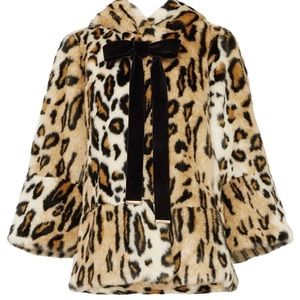 Twinset Faux leopard coat